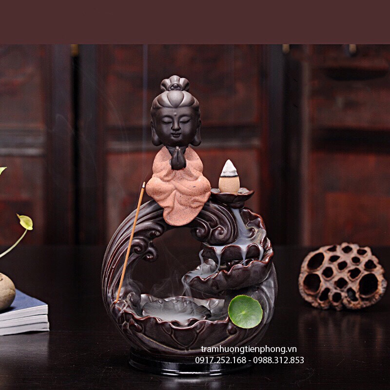 Thác Khói Phật Tọa Sen Hồng