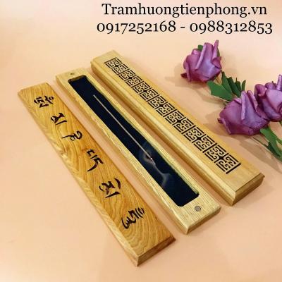 Hộp Xông Nhang Trầm Gỗ Trắng