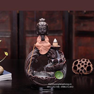 Thác Khói Phật Tọa Sen Hồng