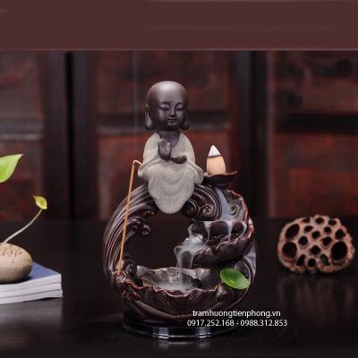 Thác Khói Phật Toạ Sen Trắng