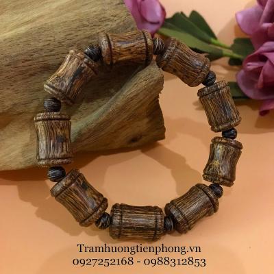 Vòng Tay Trầm Hương Đốt Trúc MS2