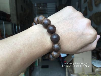 Vòng Trầm Hương Việt Nam Chìm 16mm