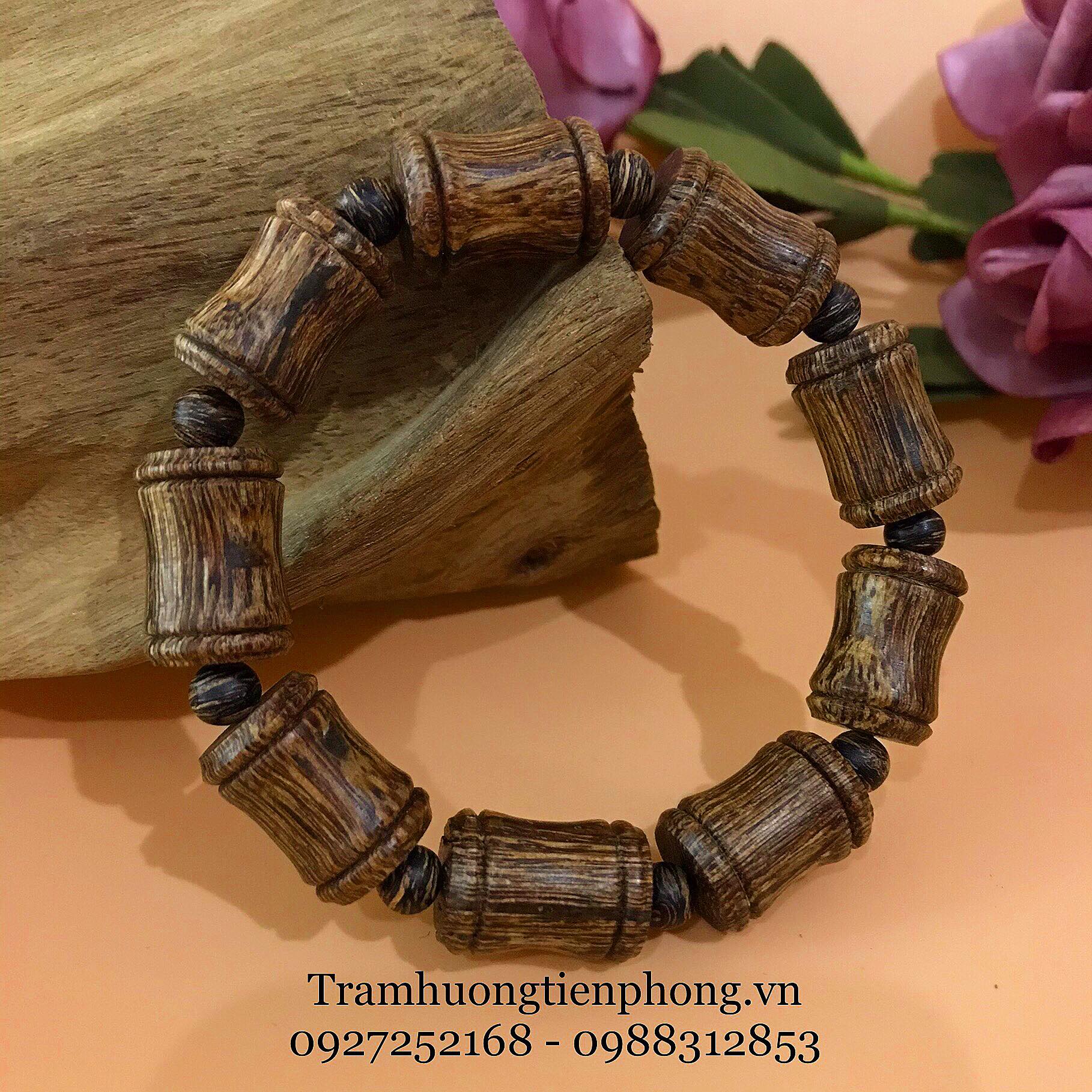 Vòng Tay Trầm Hương Đốt Trúc MS2