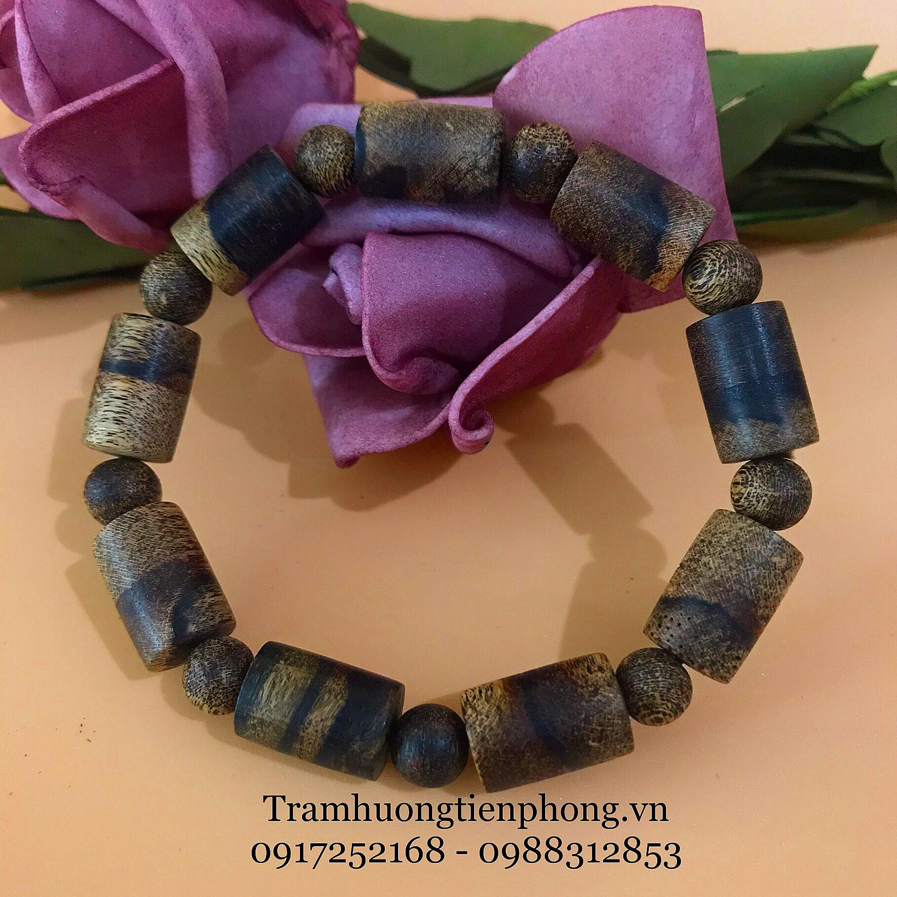 Vòng Tay Trầm Hương Đốt Trúc MS1