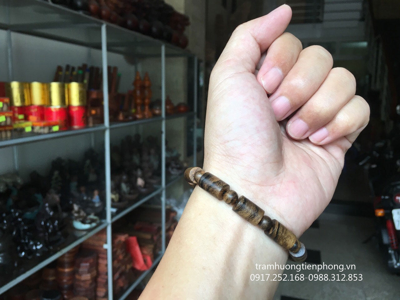 Vòng Trầm Hương Trúc Thơm Ngọt 12mm